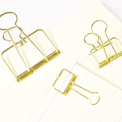 Binder clip goud 19 mm