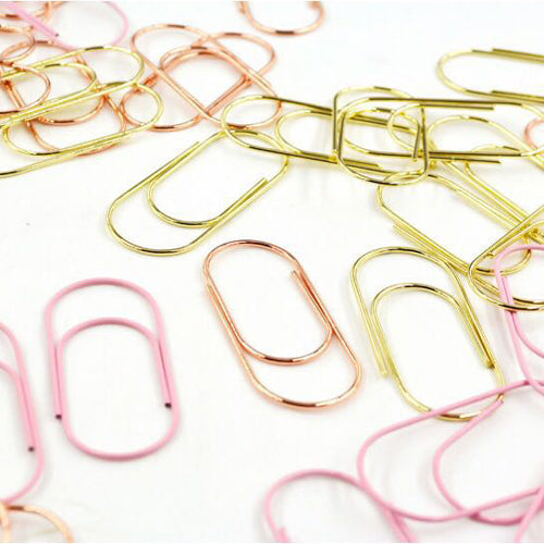 Paperclips goud 50 mm | 10 stuks