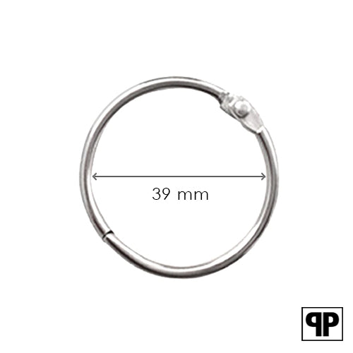 Sluitring zilver 38 mm