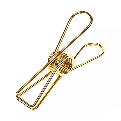 Knijper fish clip goud large