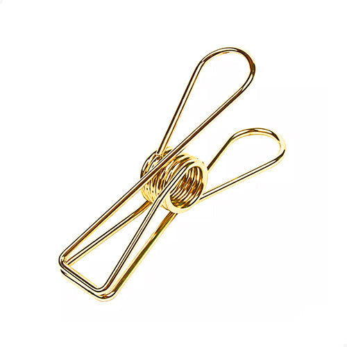 Knijper fish clip goud medium