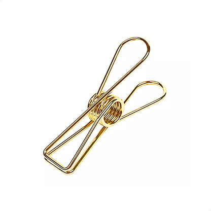 Knijper fish clip goud small