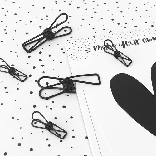 Knijper fish clip zwart large