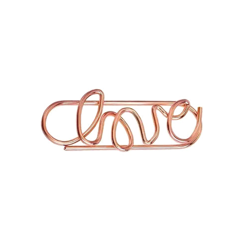 Paperclips love koper 34 mm | 50 stuks