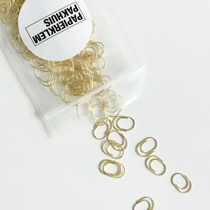 Paperclips mini goud 15 mm | 100 stuks