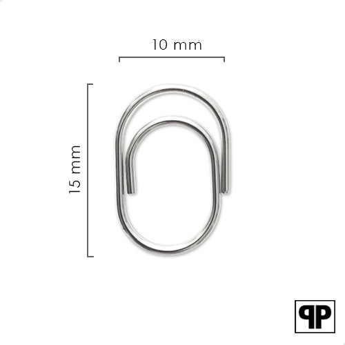 Paperclips mini zilver 15 mm | 100 stuks