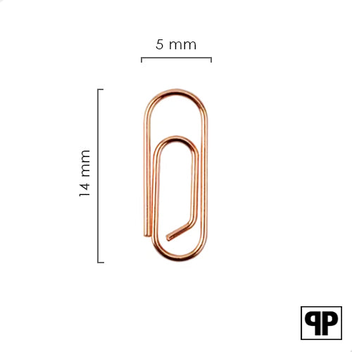 Paperclips mini koper 14 mm | 100 stuks