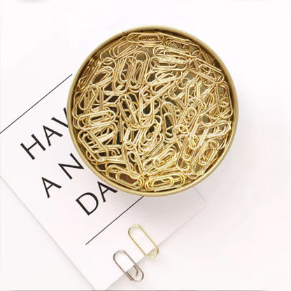 Paperclips mini goud 14 mm | 100 stuks
