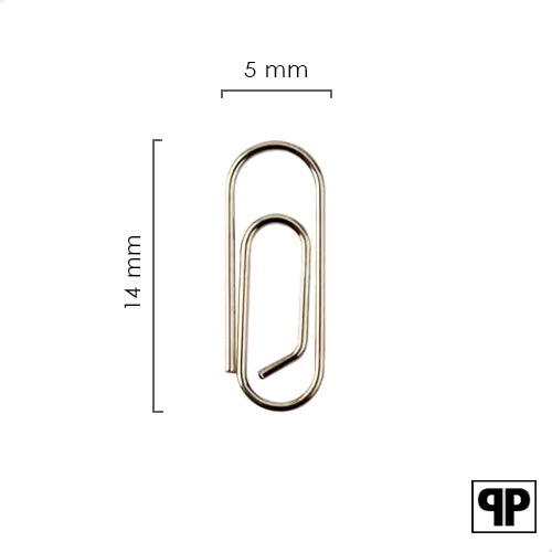 Paperclips mini zilver 14 mm | 100 stuks