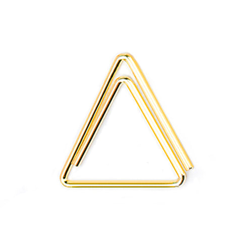 Paperclips driehoek goud 19 mm | 100 stuks