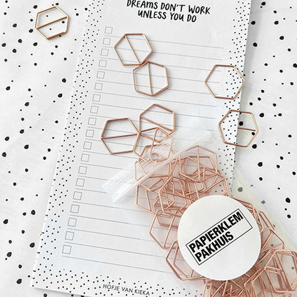 Paperclips honingraat koper 24 mm | 50 stuks