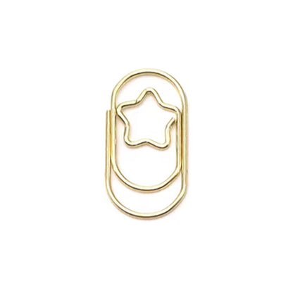 Paperclips met ster goud 22 mm | 100 stuks