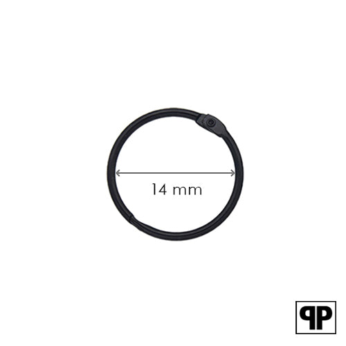 Sluitring zwart 14 mm